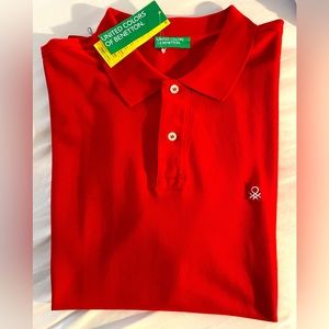 New Red Shirt Benetton from Europe